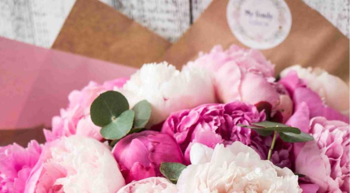 На пике популярности букеты из пионов