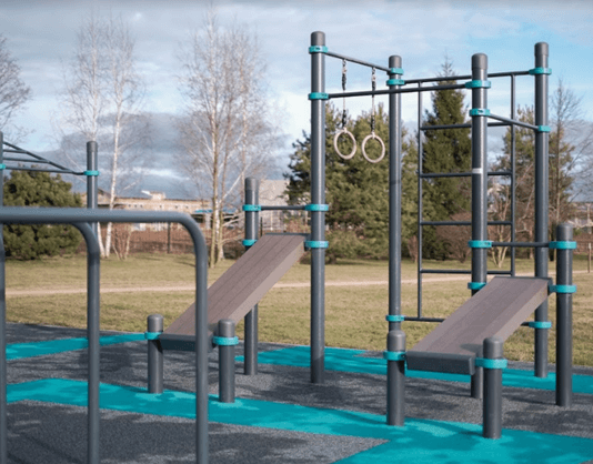 Типовое оборудование для воркаут площадок