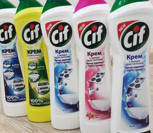 Преимущества чистящего и моющего средства Cif
