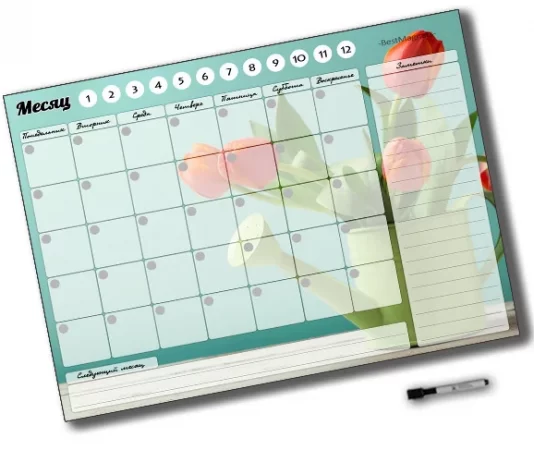 Преимущества домашнего планирования с магнитным планером на холодильник