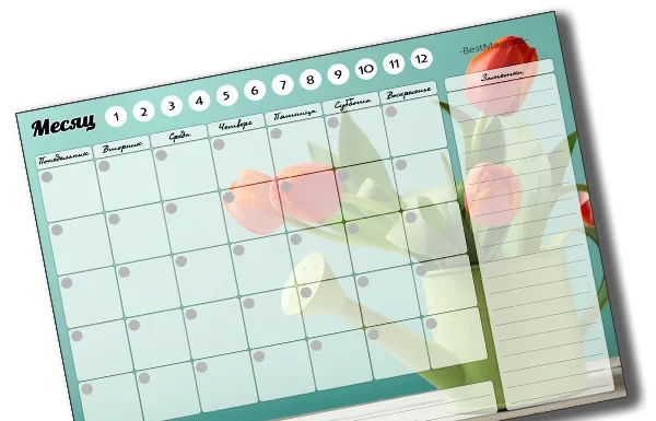 Преимущества домашнего планирования с магнитным планером на холодильник